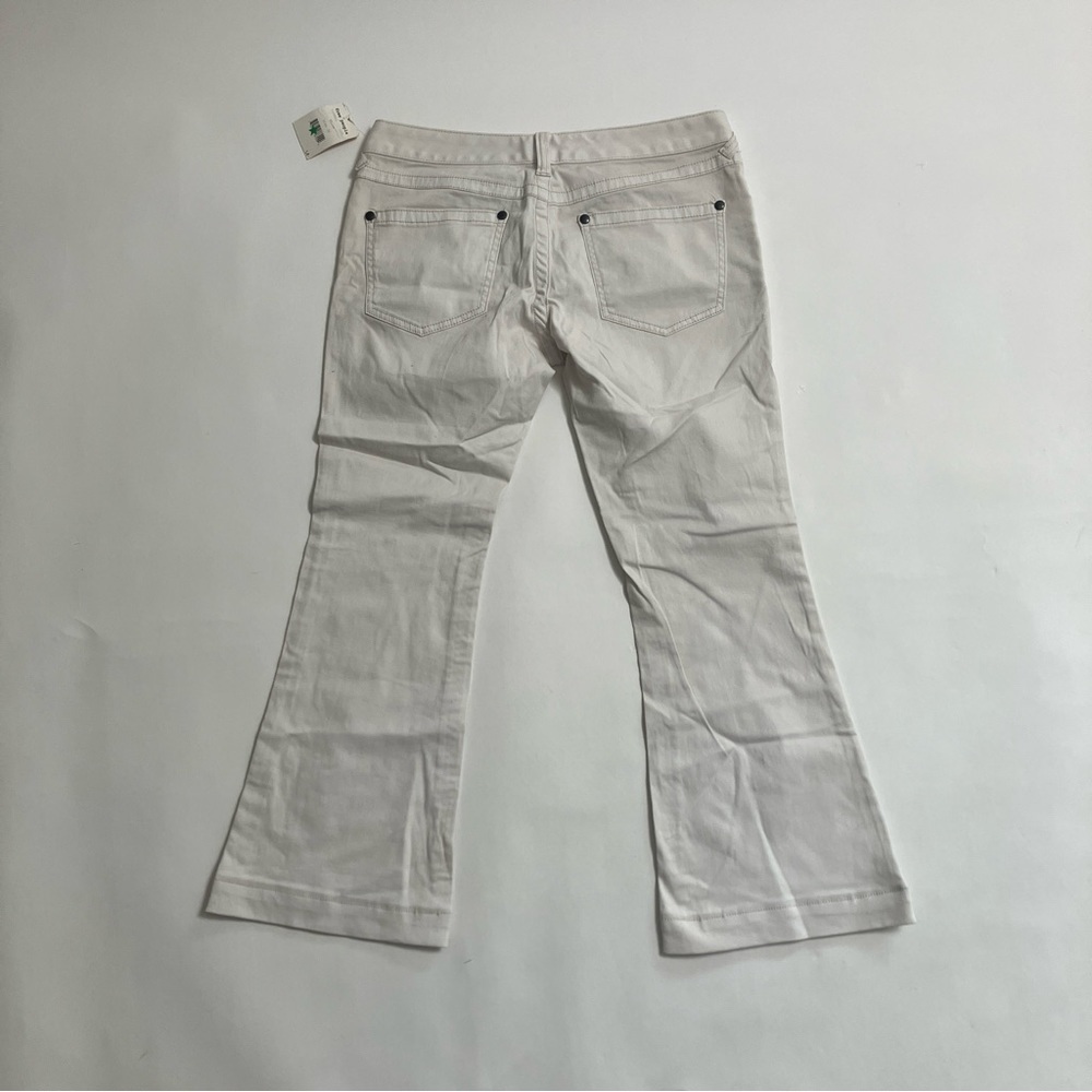 FREE PEOPLE white denim crop flare jeans NWT - Picture 6 of 6